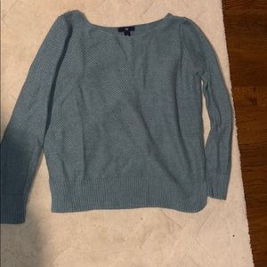 teal blue sweater
